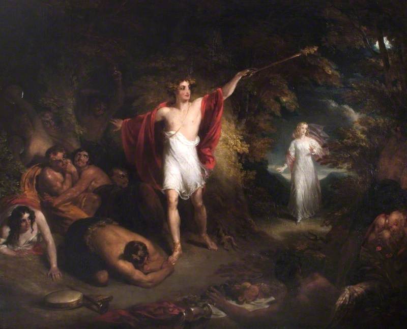 Comus And The Lady Benighted From John Milton — John Wood