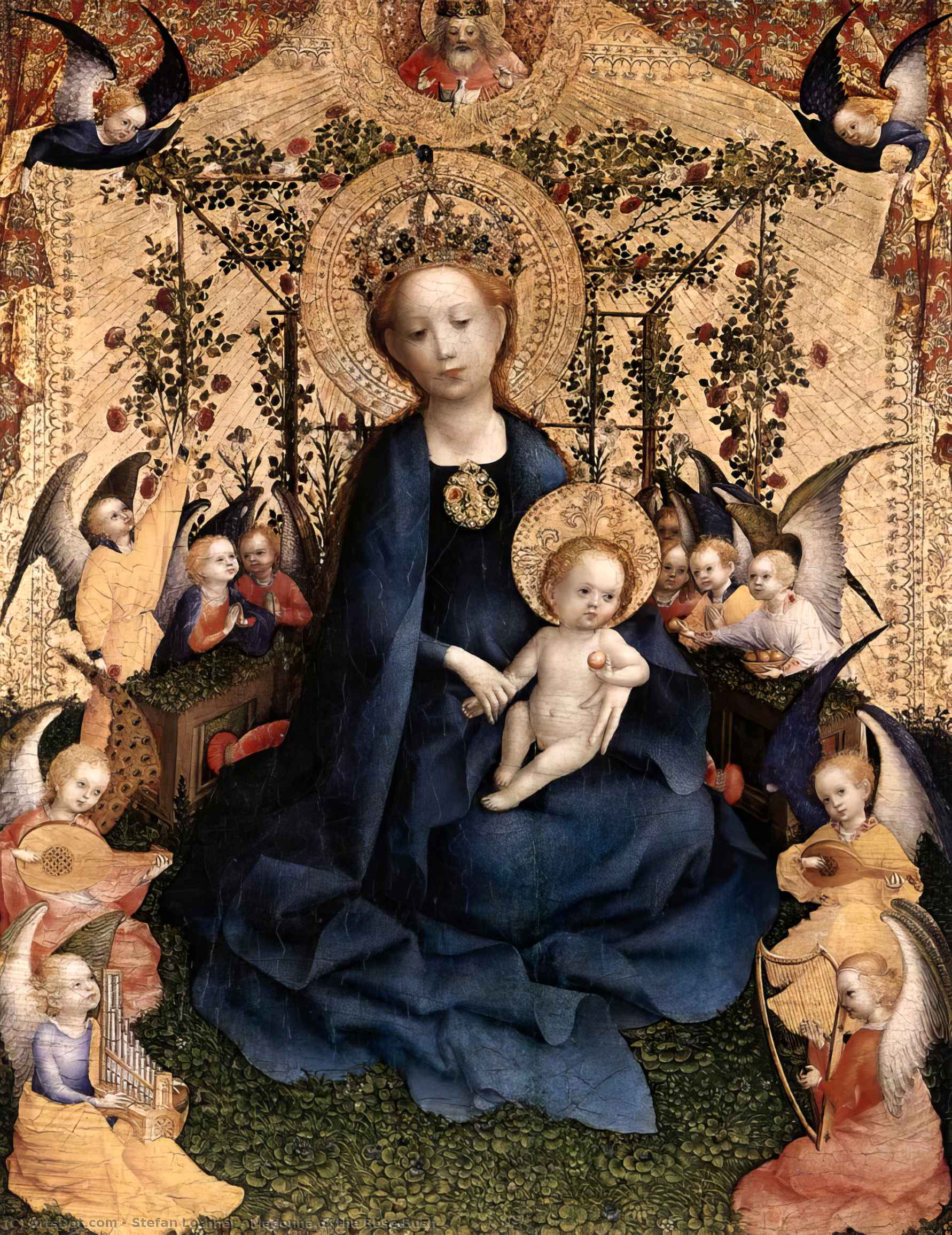 Madonna Of The Rose Bush — Stephan Lochner