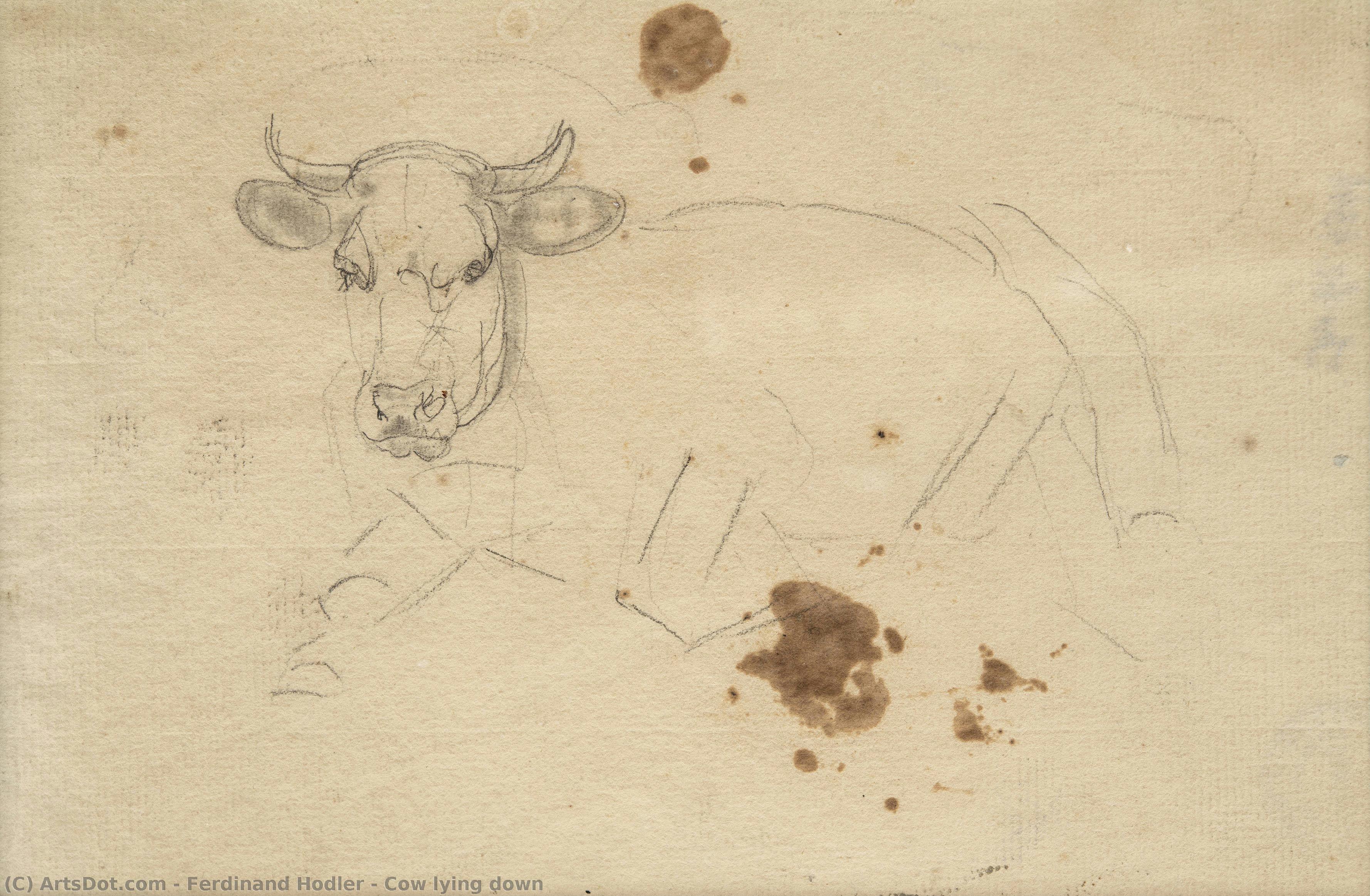Cow Lying Down — Ferdinand Hodler