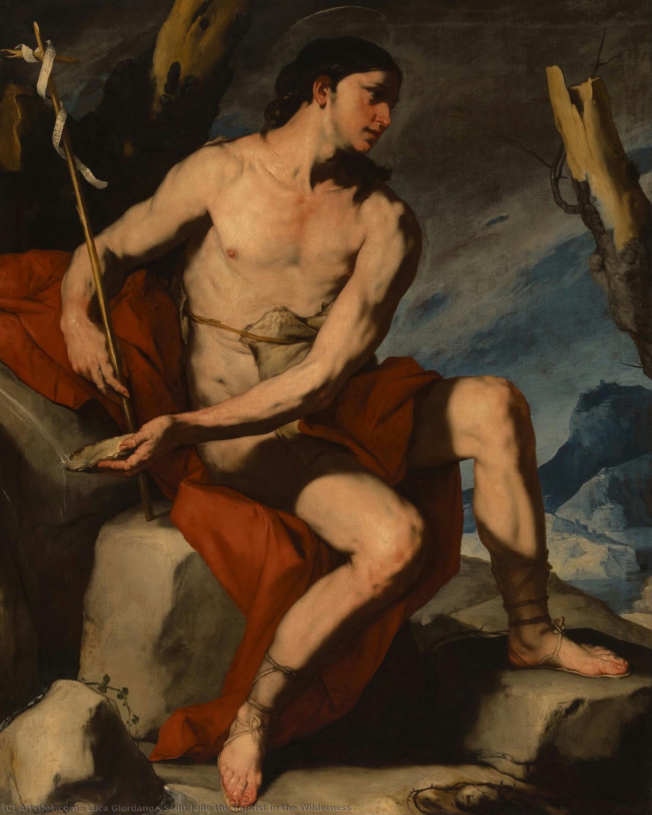 Saint John The Baptist In The Wilderness — Luca Giordano