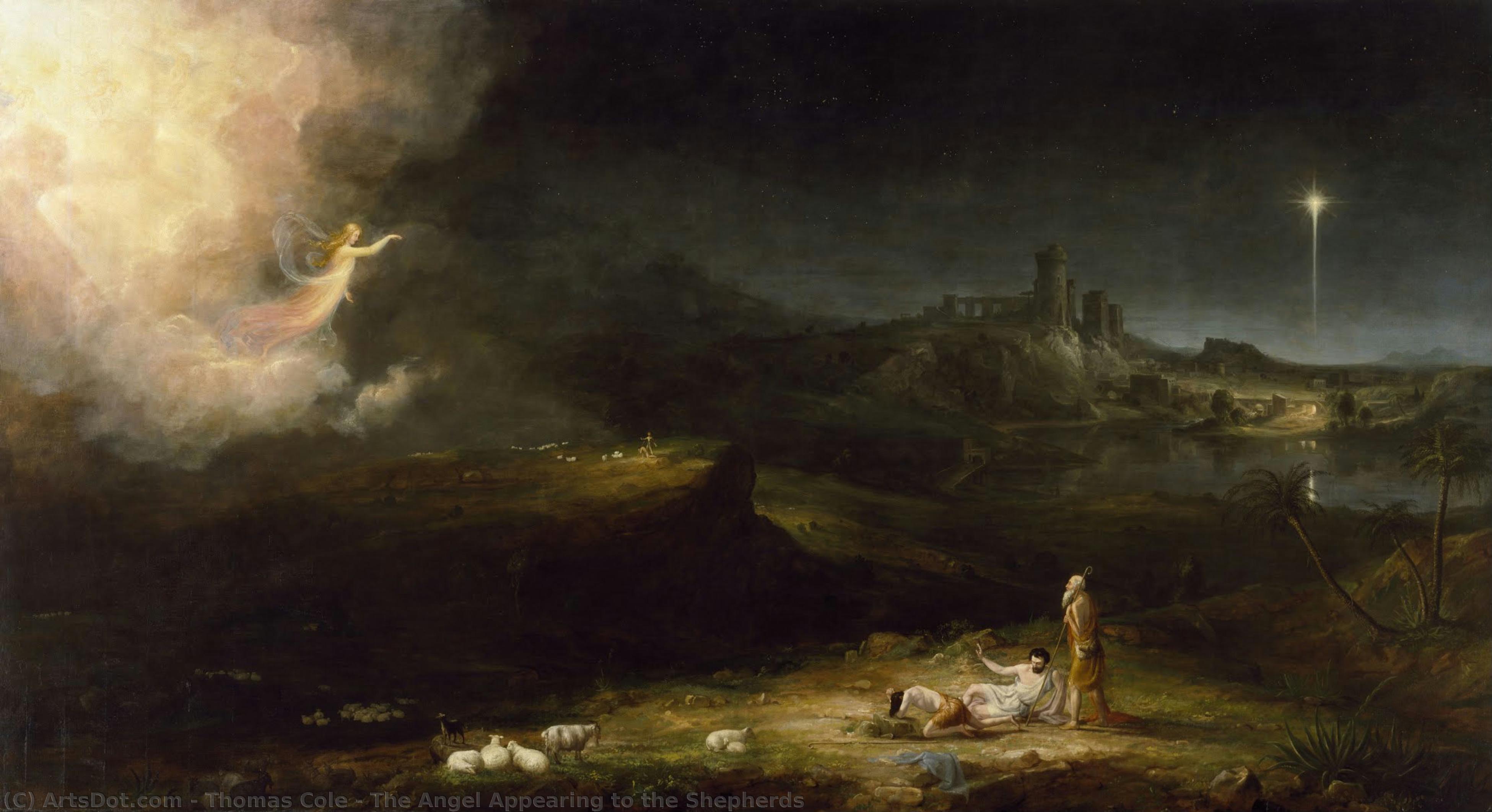 The Angel Appearing To The Shepherds — Thomas Cole