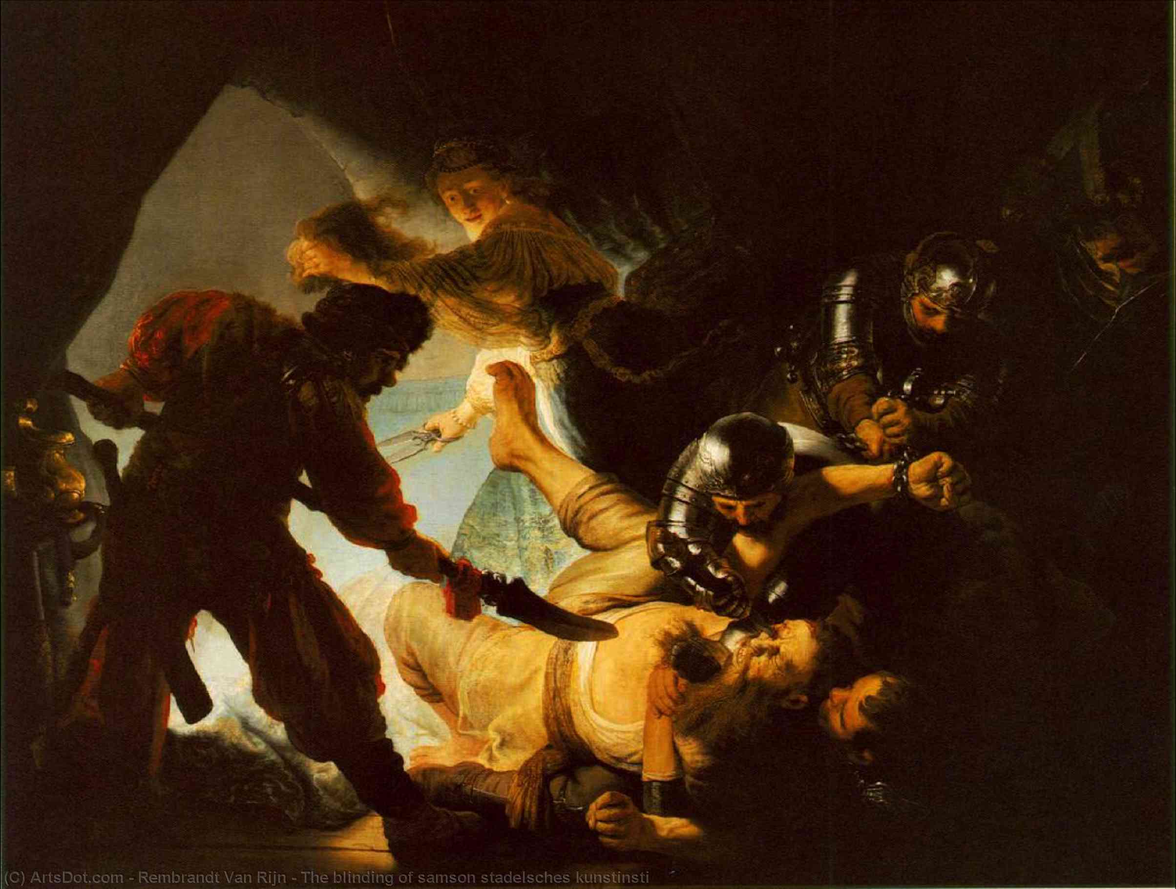 The Blinding Of Samson Stadelsches Kunstinsti — Rembrandt Van Rijn