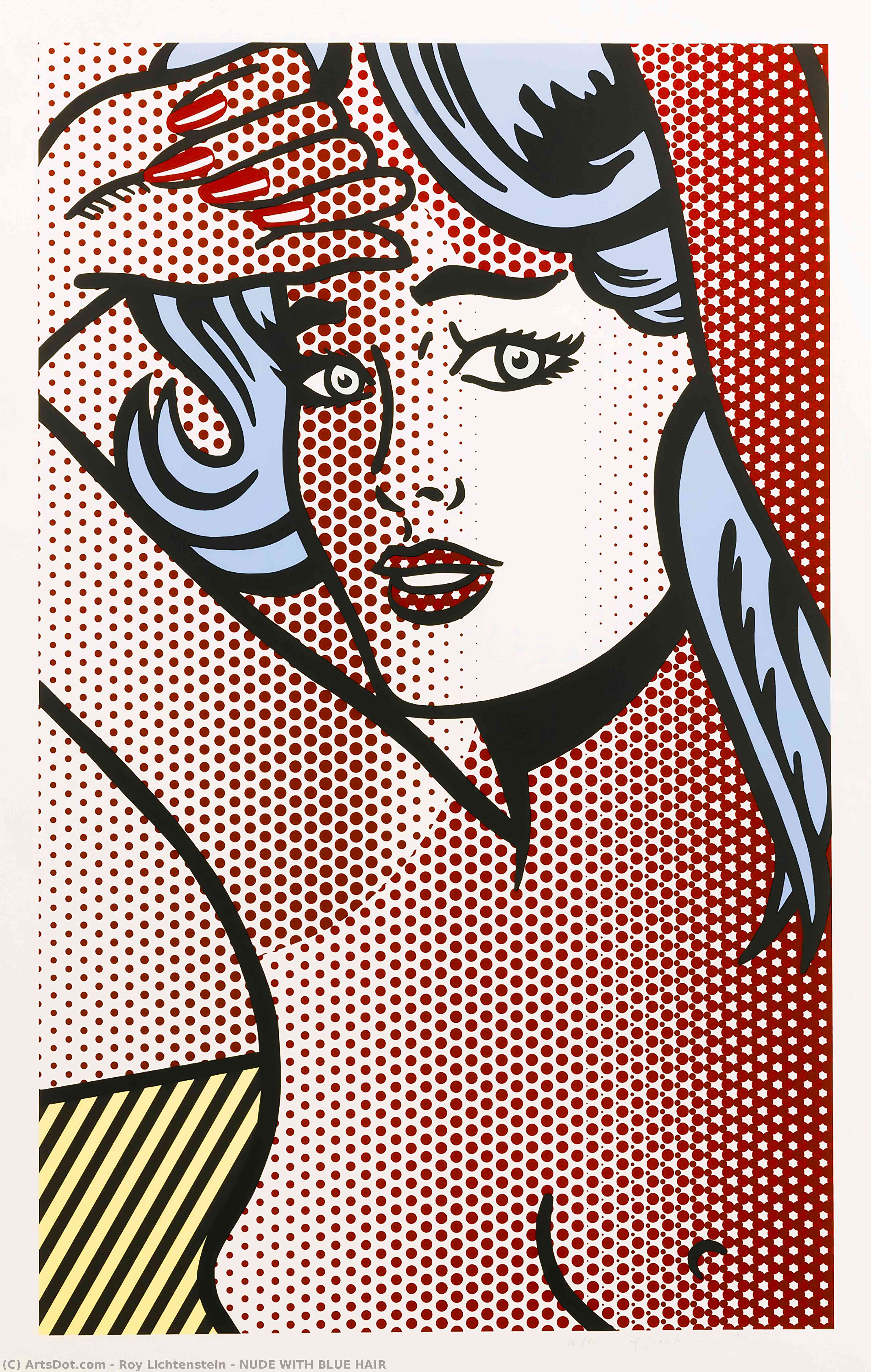 Nude With Blue Hair — Roy Lichtenstein