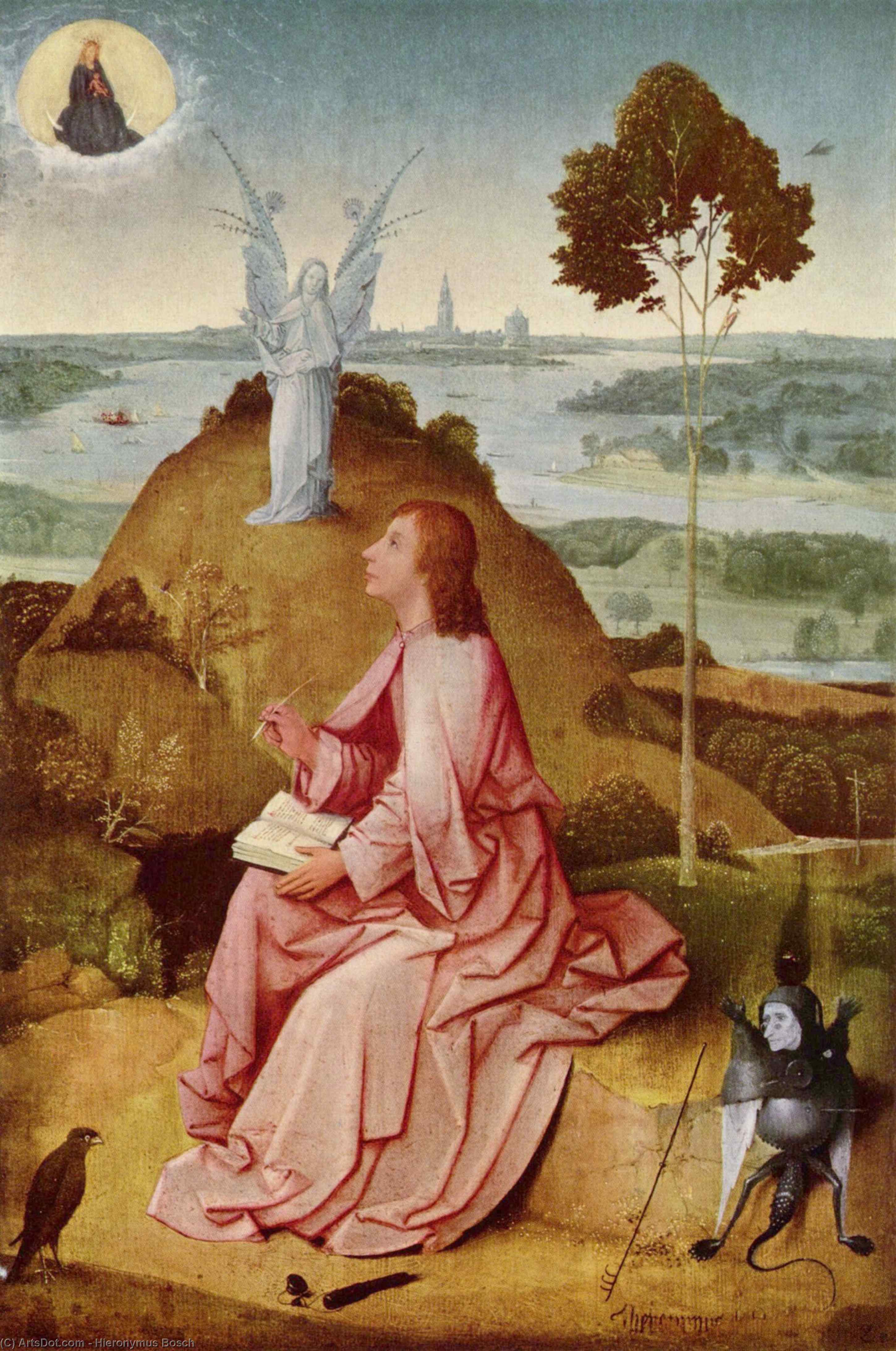 Saint John The Evangelist On Patmos — Hieronymus Bosch