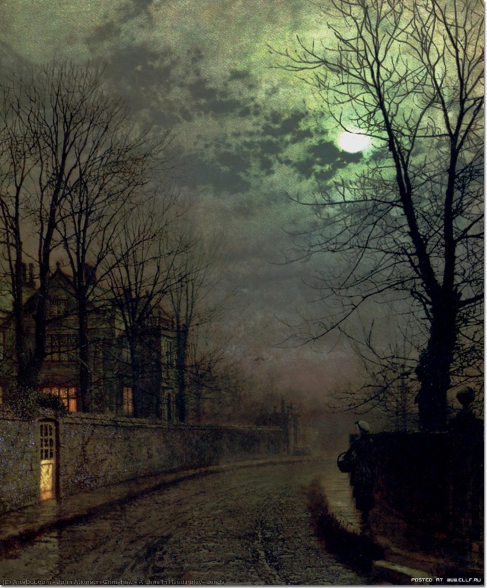A Lane In Headingley, Leeds — John Atkinson Grimshaw