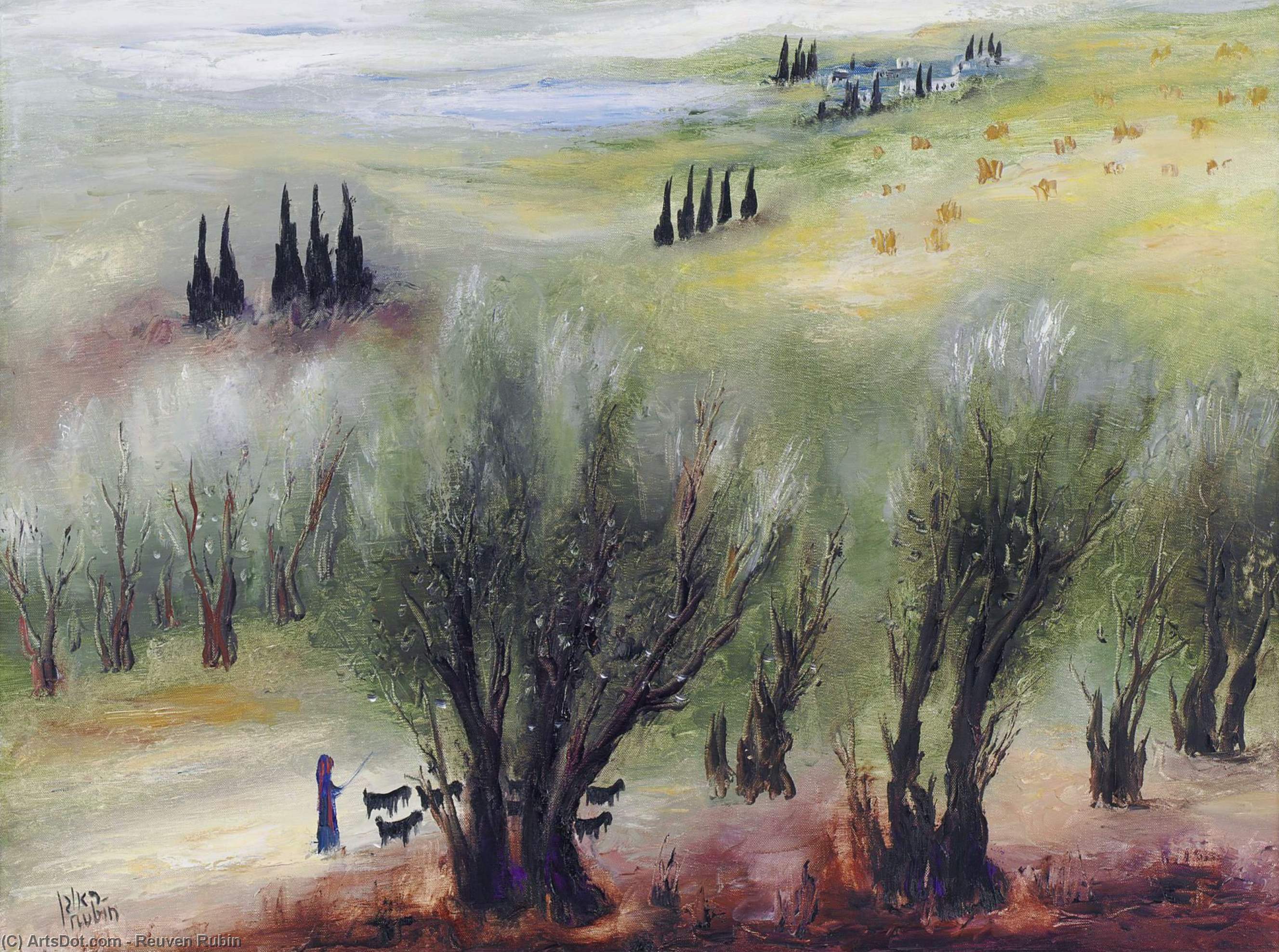 Galilean Landscape — Reuven Rubin