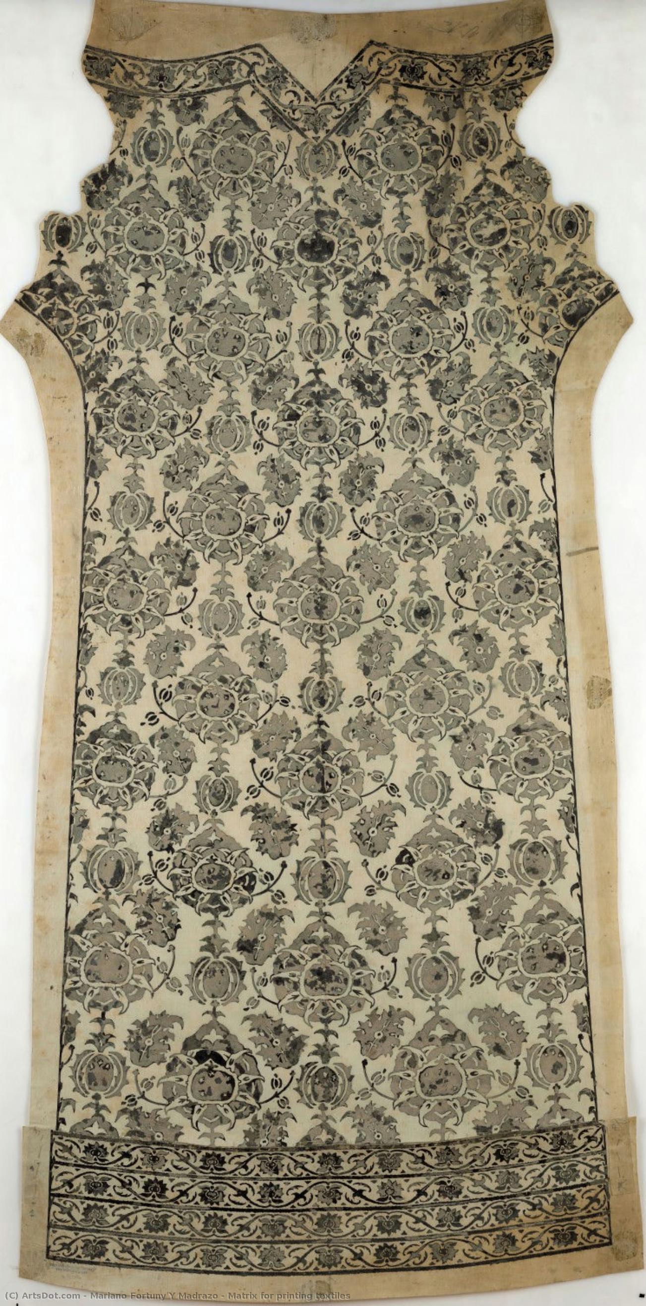Matrix For Printing Textiles — Mariano Fortuny Y Madrazo