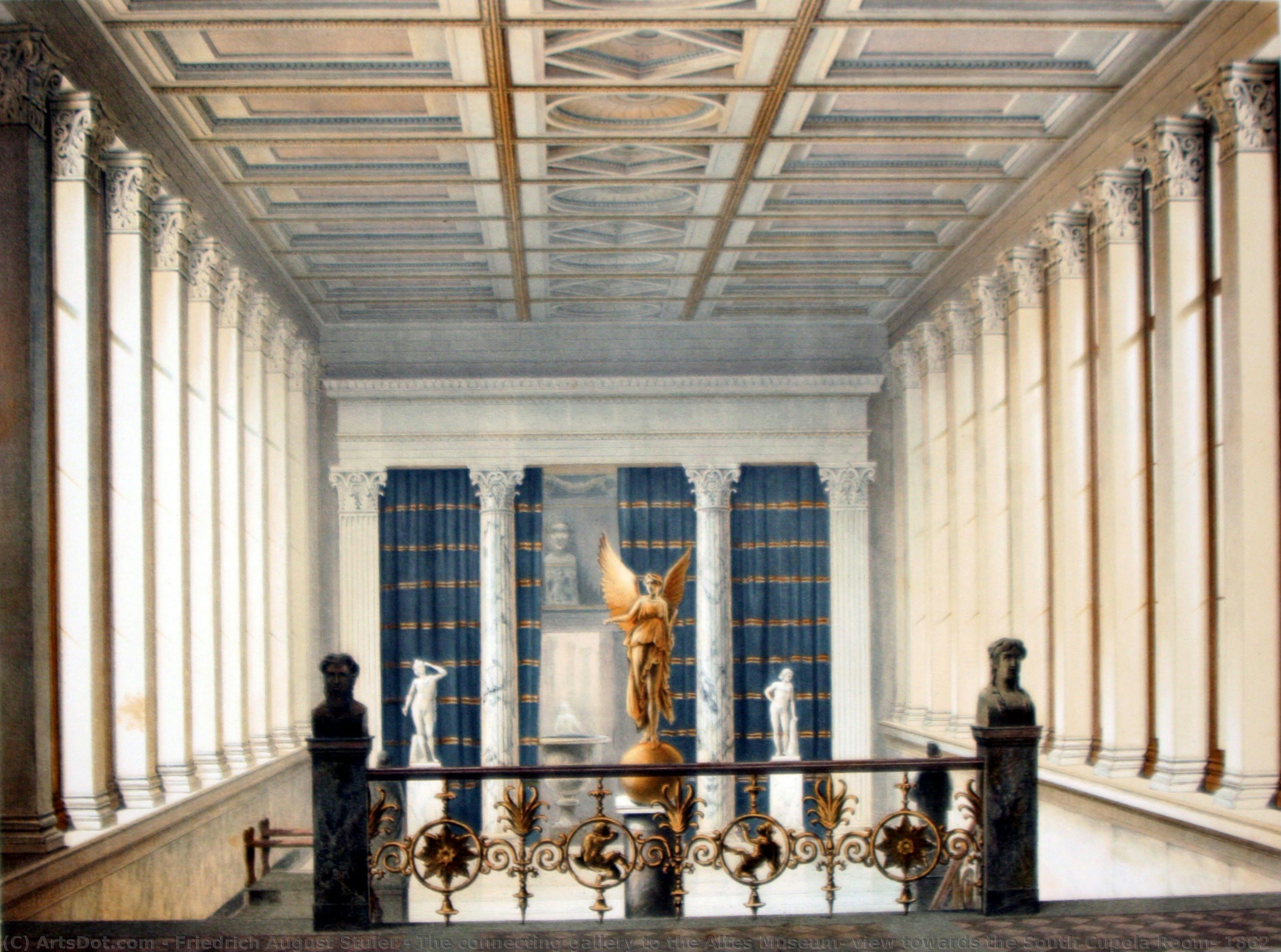 Die Verbindungsgalerie Zum Alten Museum, Blick Auf Den Südkuppelraum — Friedrich August Stüler