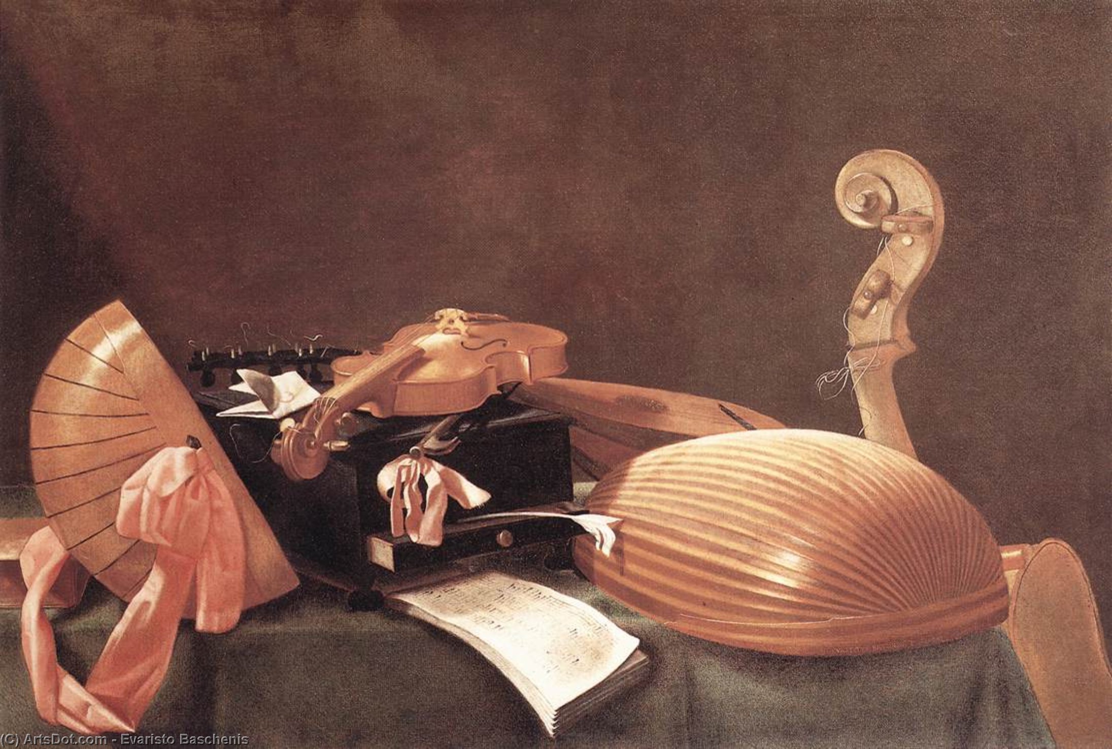 Still-life With Musical Instruments — Evaristo Baschenis