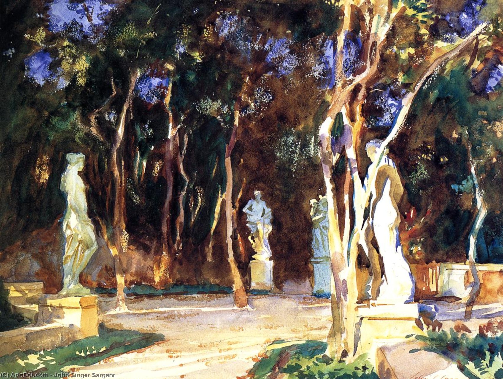 Shady Paths, Vizcaya — John Singer Sargent