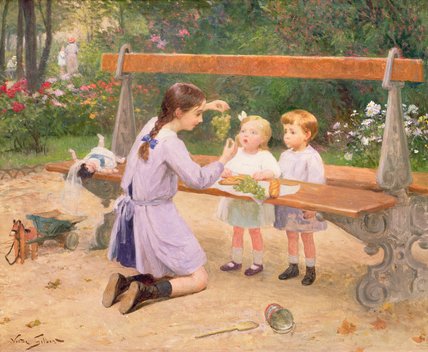 Grape Tasting — Victor Gabriel Gilbert