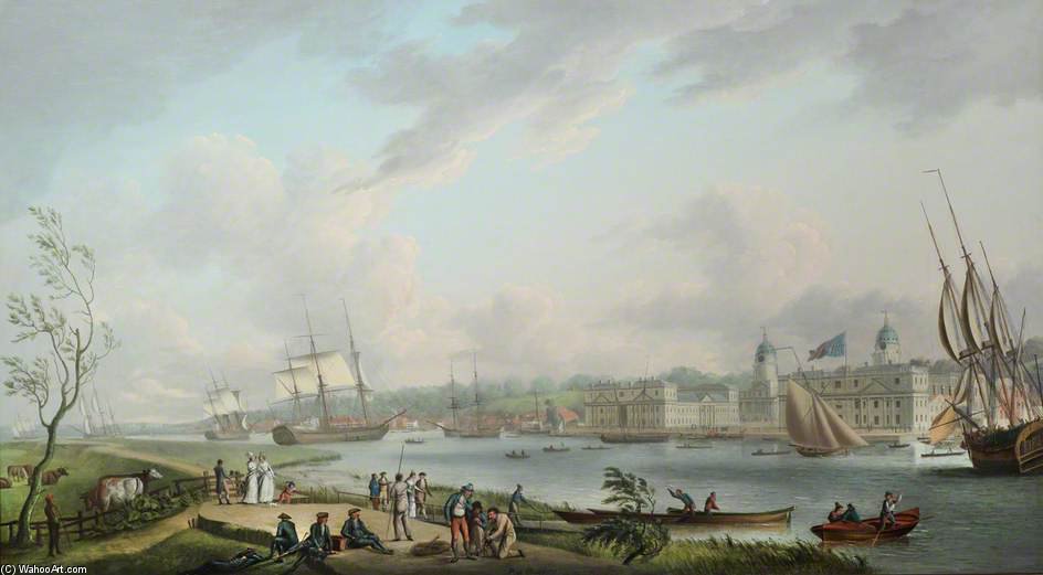 Greenwich From The Isle Of Dogs — Robert Dodd