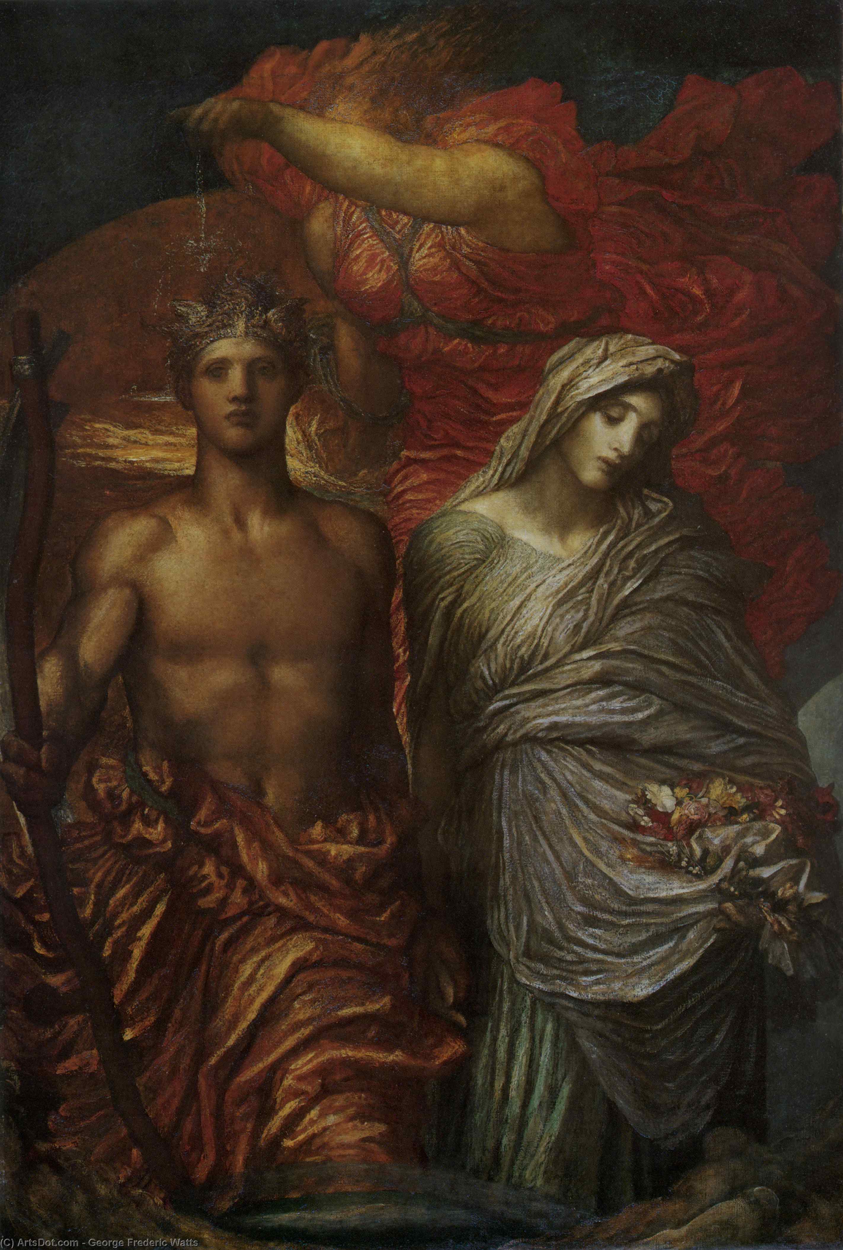 Time, Death And Judgement — George Frederic Watts