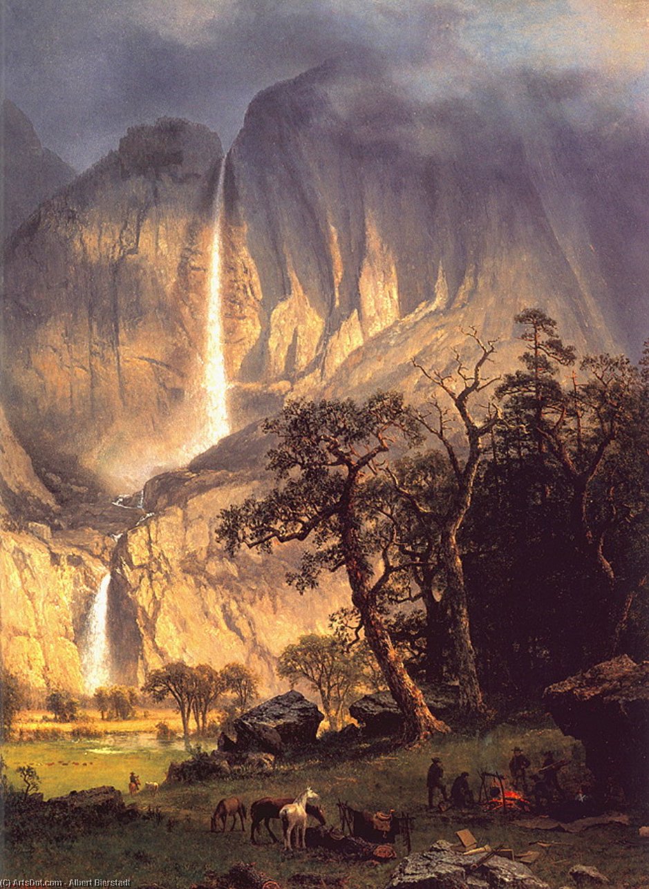 Cho Look The Yosemite Fall — Albert Bierstadt
