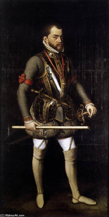 Portrait Of Philip Ii In Armour — Anthonis Mor Van Dashorst
