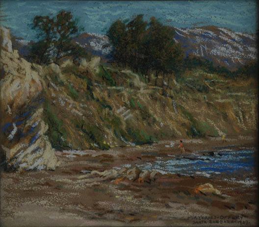 Sketch At Beach, (painting) — Mary Agnes Yerkes
