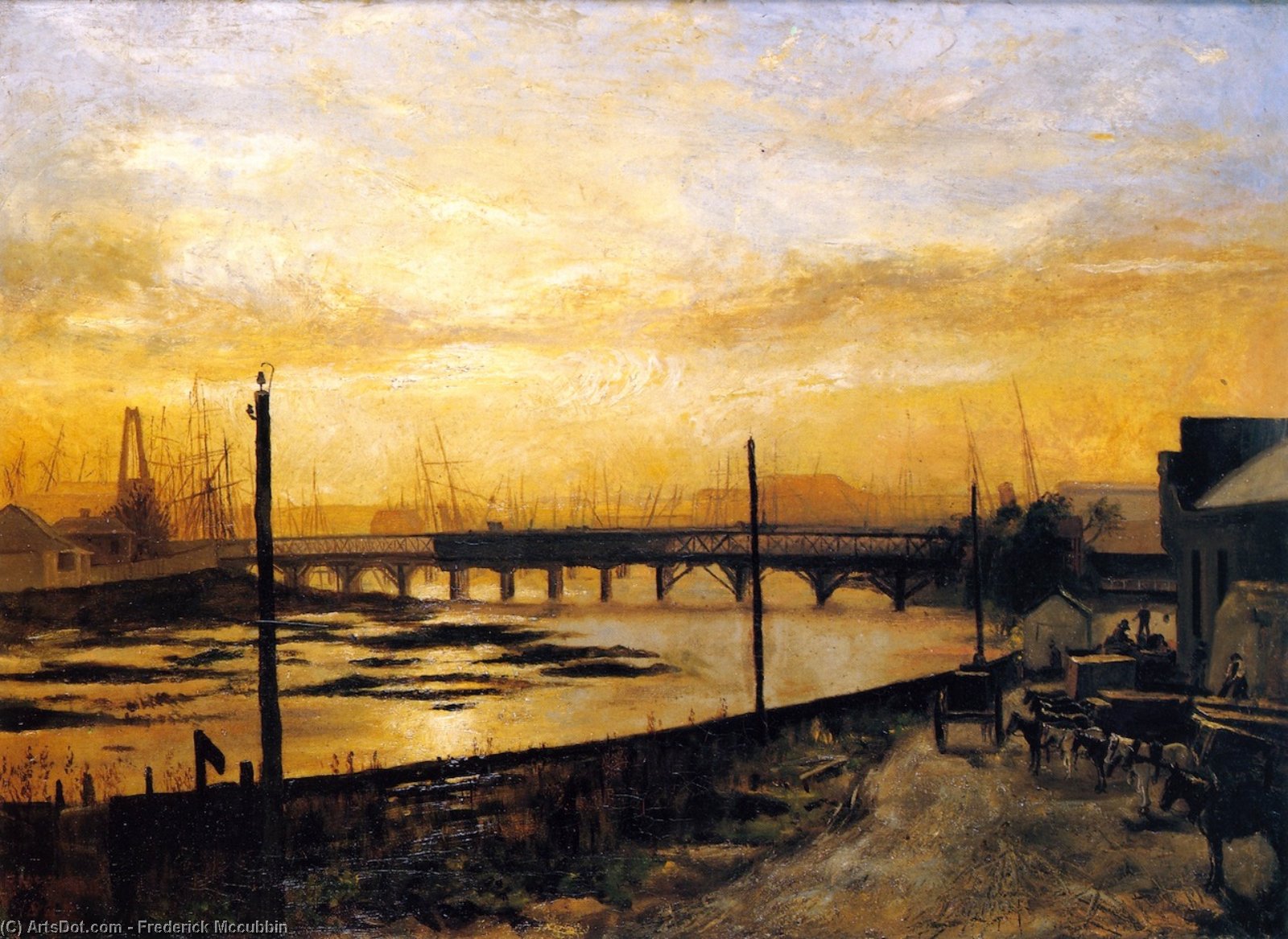 Falls Bridge, Melbourne — Frederick Mccubbin