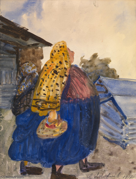 Peasant Woman With A Kerchief — Alexander Evgenievich Yakovlev