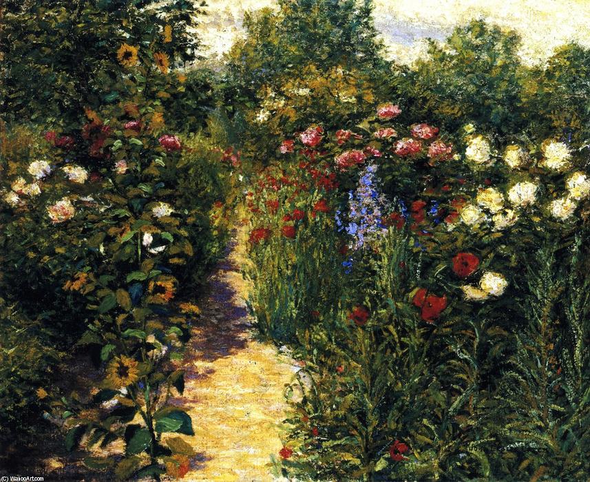 Garden At Giverny (also Known As In Monet's Garden) — John Leslie Breck
