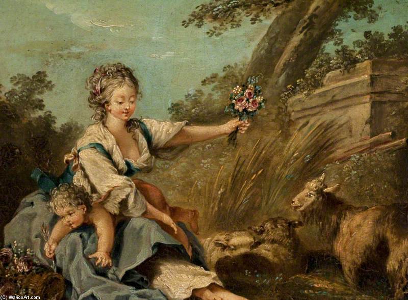 Pastoral Scene - — Jean Baptiste Huet