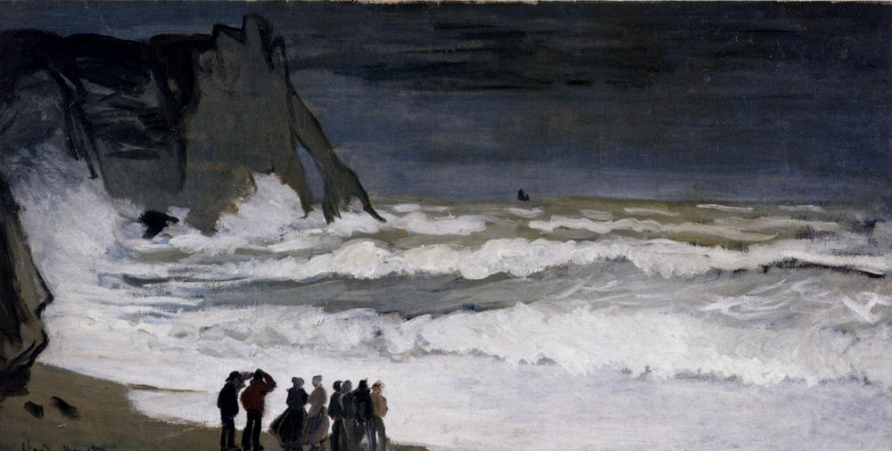 Rough Sea At Etretat — Claude Monet