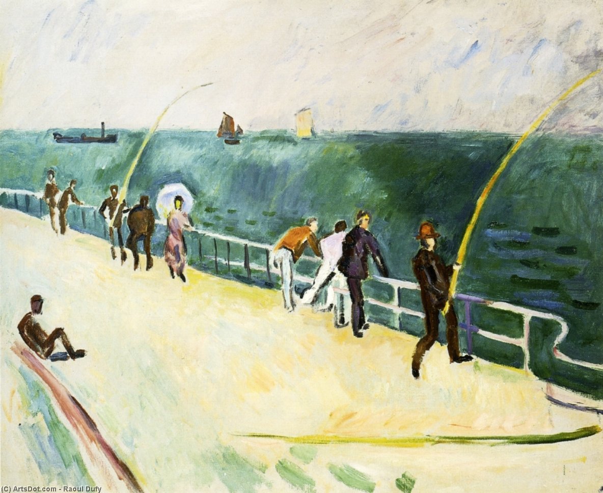 Men Fishing — Raoul Dufy