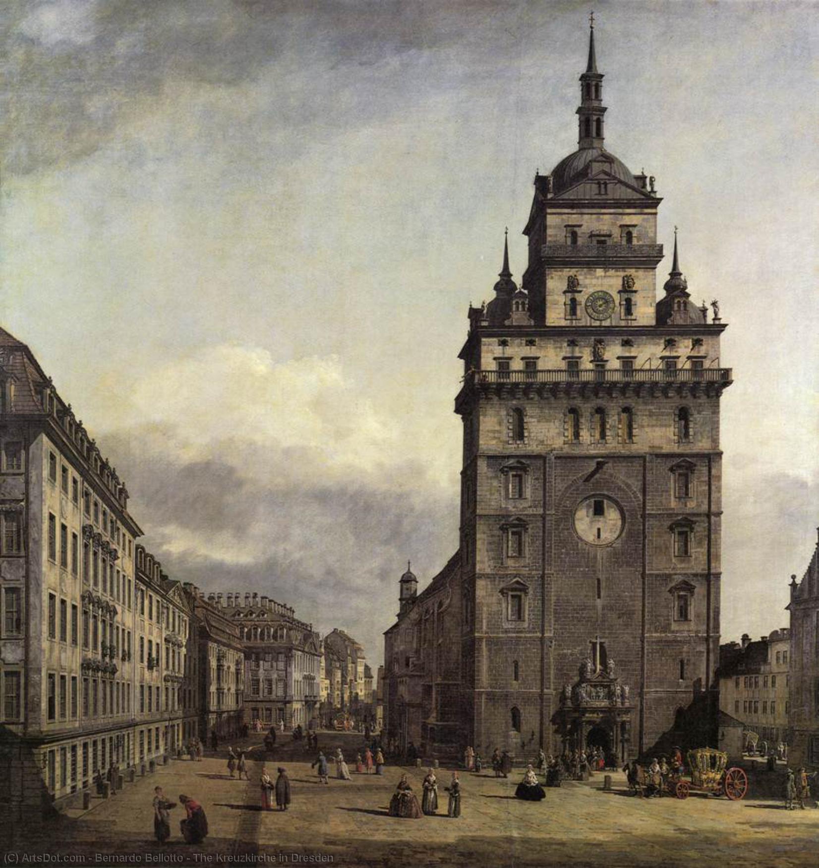 The Kreuzkirche In Dresden — Bernardo Bellotto