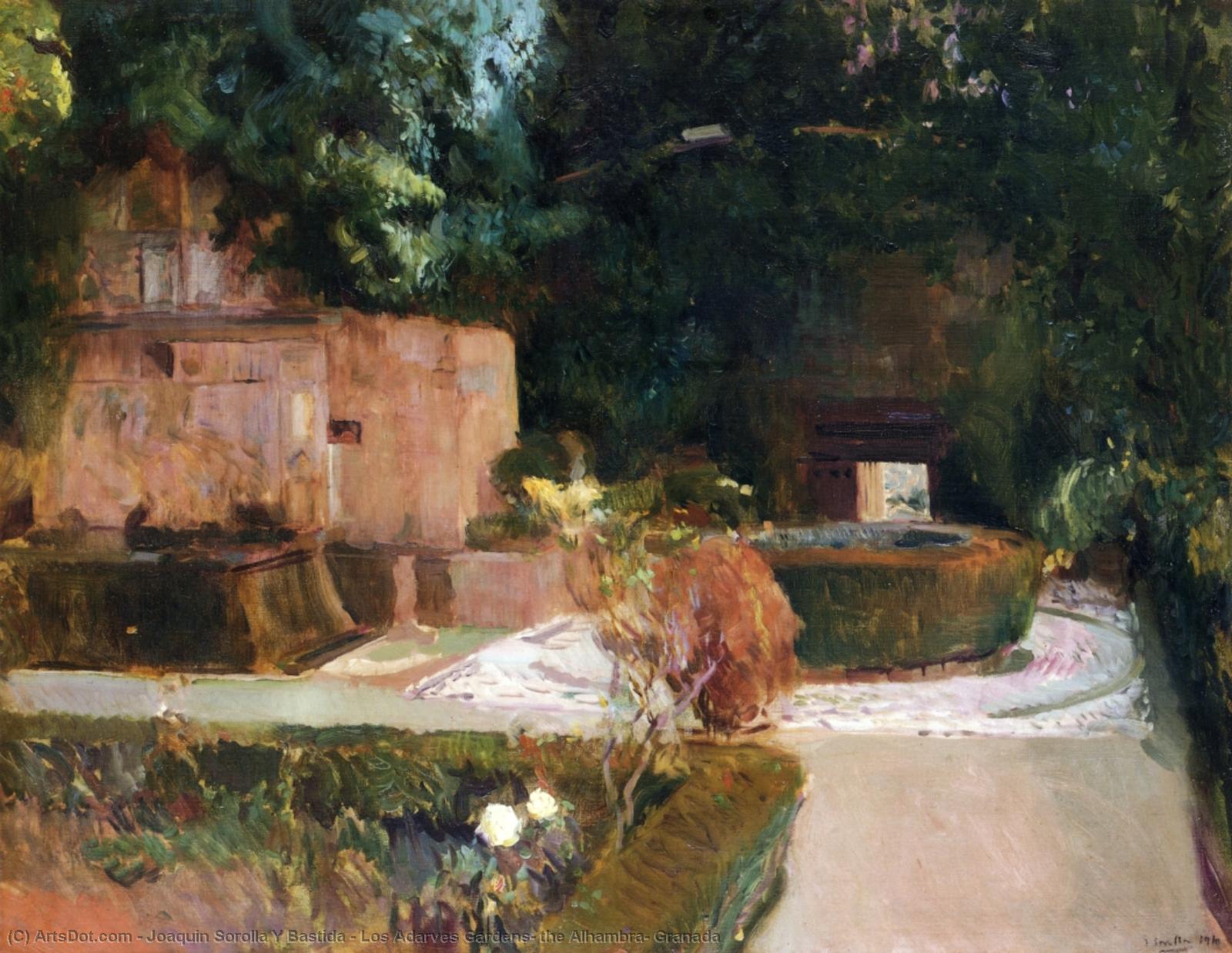 Los Adarves Gardens, The Alhambra, Granada — Joaquín Sorolla Y Bastida