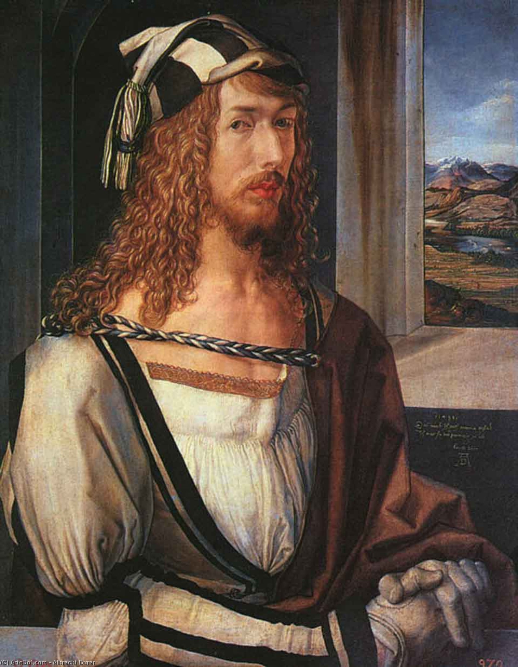 Autoportrait 1498, Madrid Prado — Albrecht Dürer