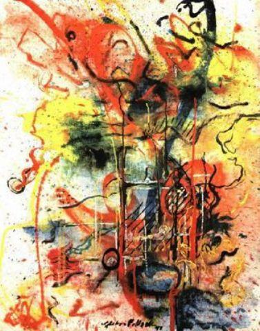 Burning Landscape — Paul Jackson Pollock