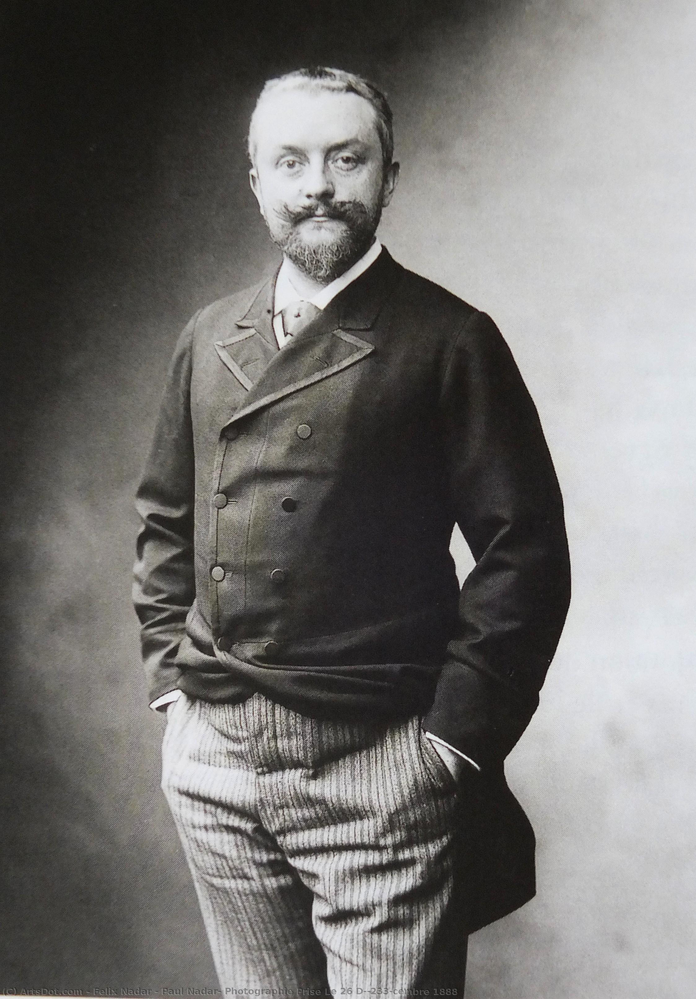 Paul Nadar, Photographie Prise Le 26 Décembre 1888 — Félix Nadar