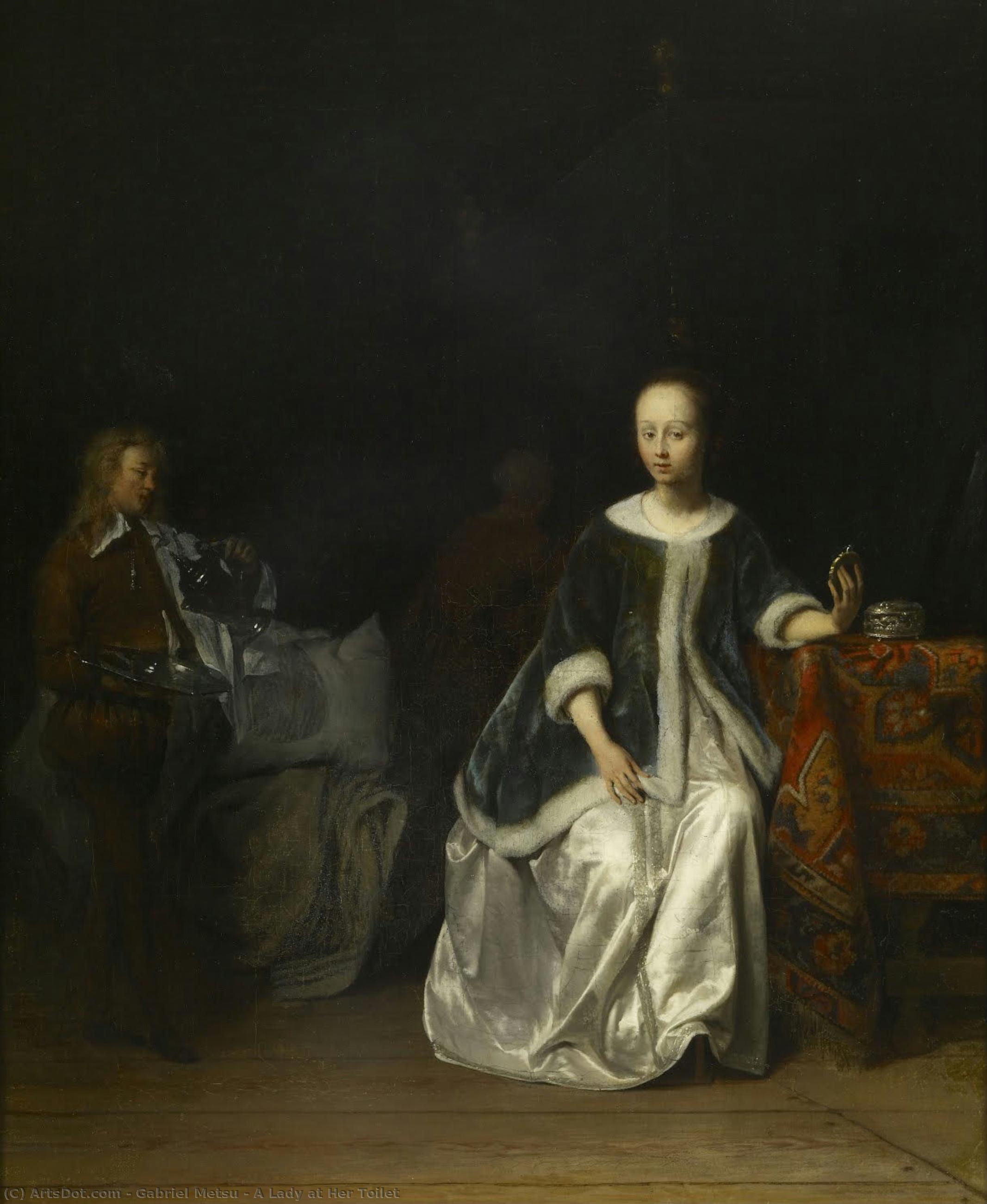 A Lady At Her Toilet — Gabriel Metsu