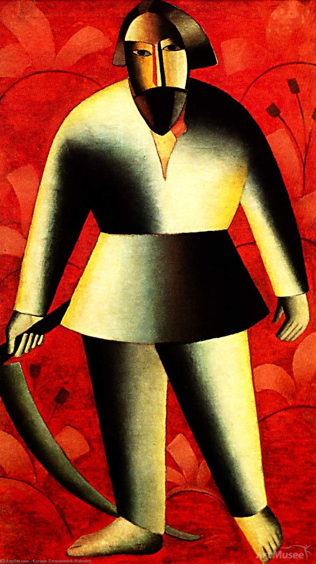 The Reaper On Red — Kazimir Malevich