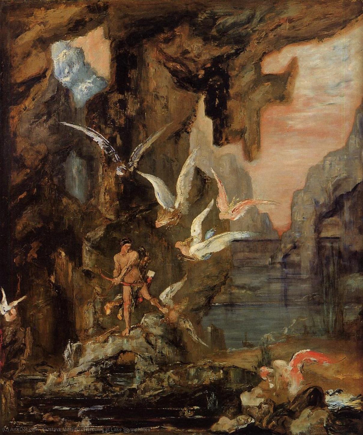 Hercules At Lake Stymphalos — Gustave Moreau