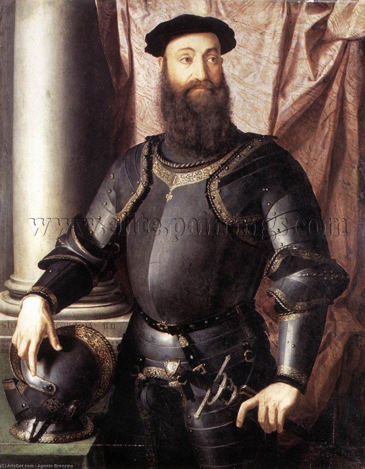 Portrait Of Stefano Iv Colonna — Agnolo Bronzino