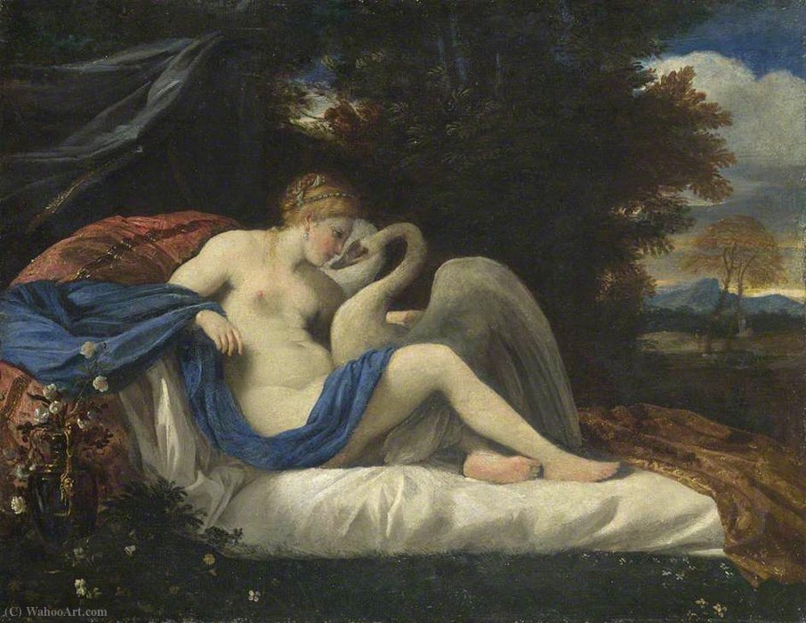 Leda And The Swan — Da Pier Francesco Mola