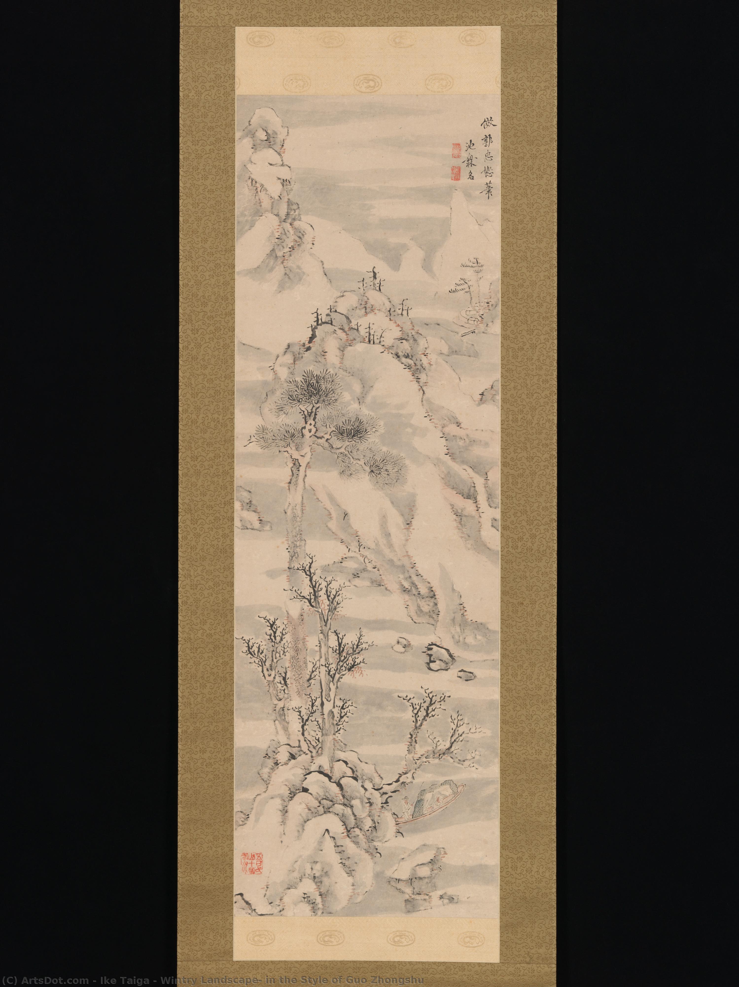 Wintry Landscape, In The Style Of Guo Zhongshu — Ike Taiga