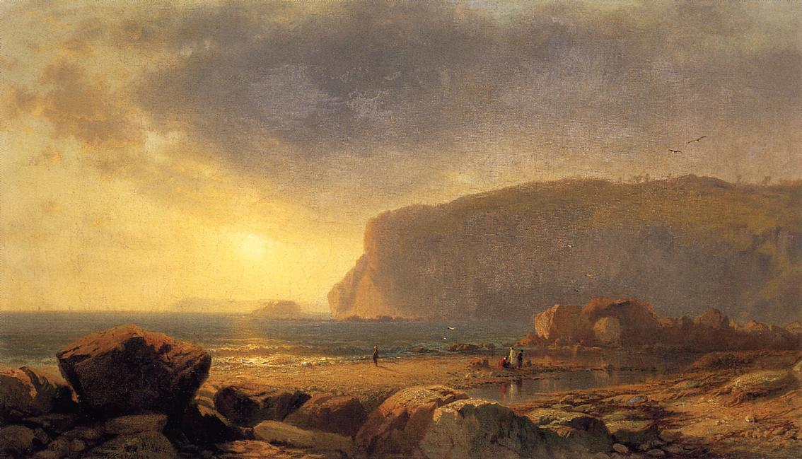 Rocky Coast At Sunset — William Hart