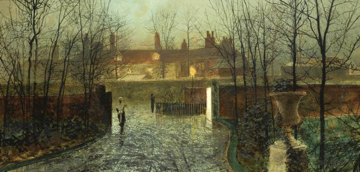 Arriving In The Hall — John Atkinson Grimshaw