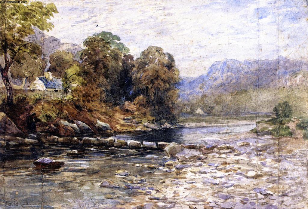 Stepping Stones, Bettws-y-coed — David Cox