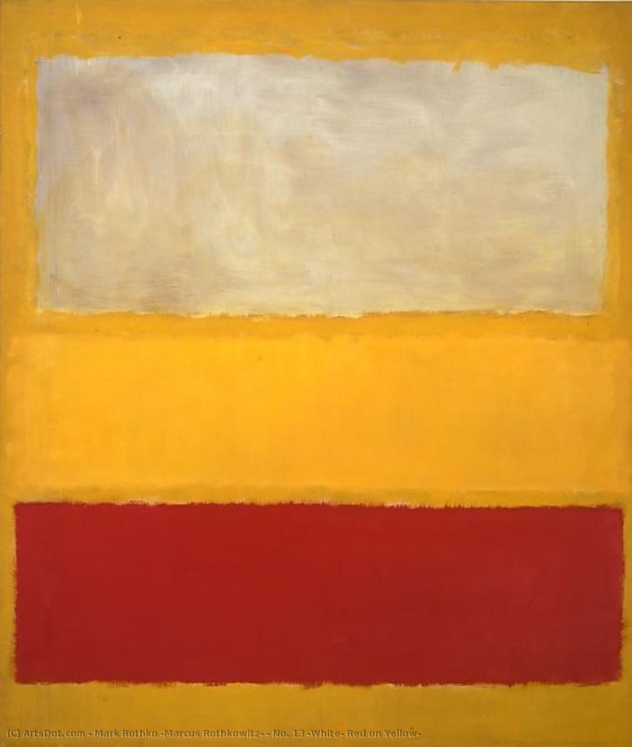 No. 13 (white, Red On Yellow) — Mark Rothko