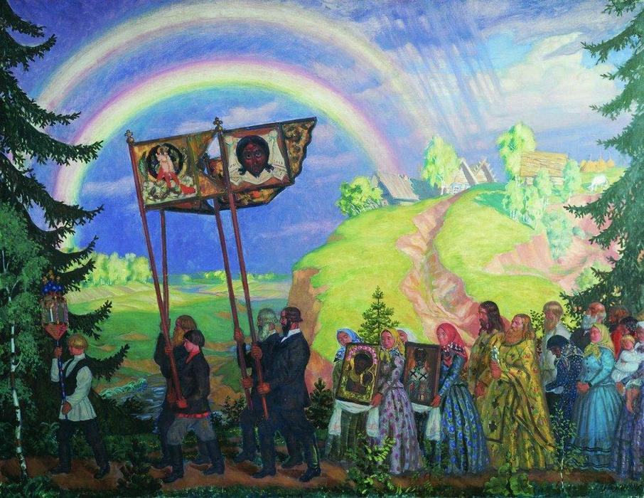 Easter Procession — Boris Mikhailovich Kustodiev