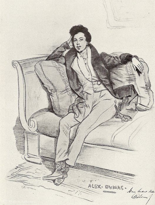Alexandre Dumas - (1829) — Achille Jacques Jean Marie Devéria