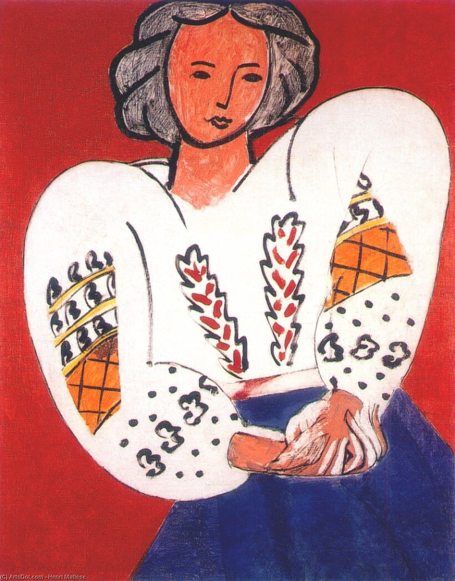 La Blouse Roumaine Huile Sur Toile Paris, Musée National D'art Moderne — Henri Matisse
