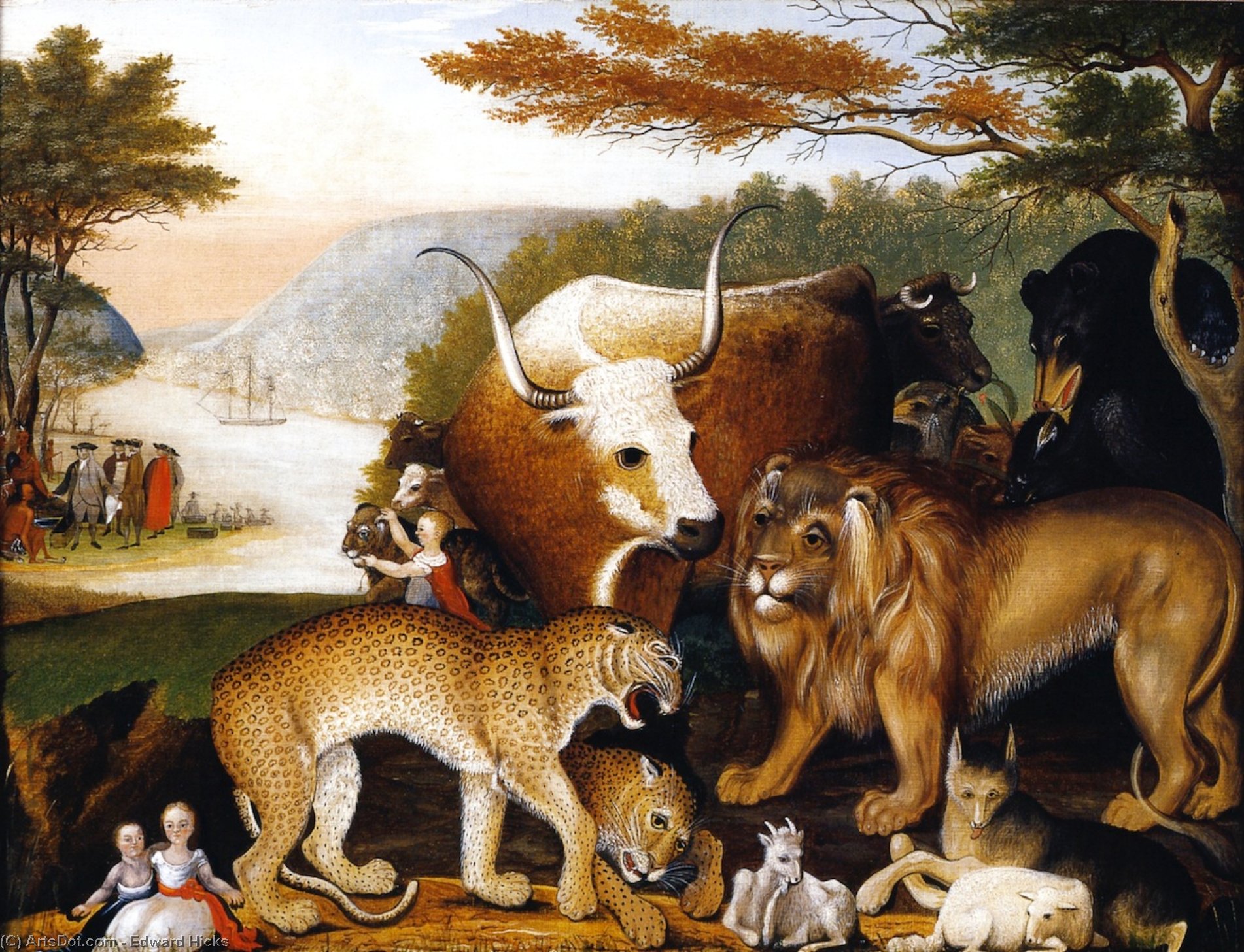 Peaceable Kingdom (9) — Edward Hicks