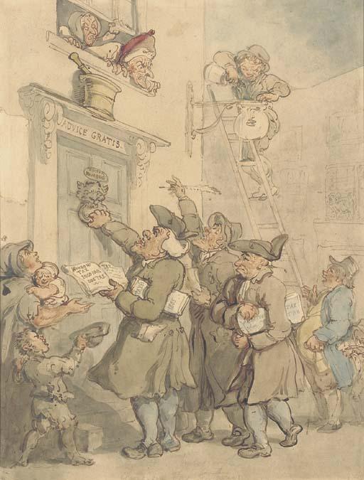 Quarterly Duns Of Clamorous Tax-gatherers — Thomas Rowlandson