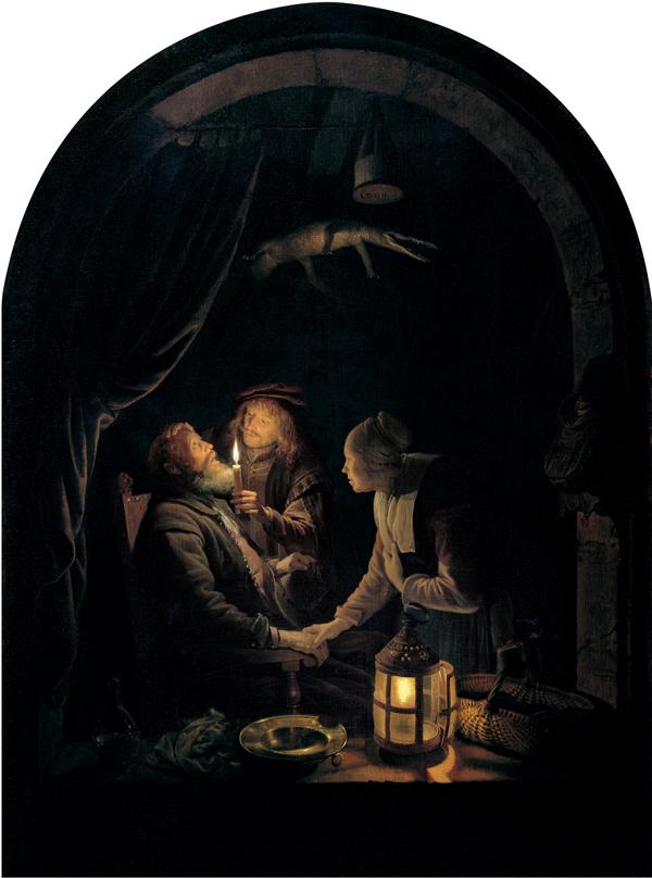 English Dentist By Candlelight — Gerrit Dou