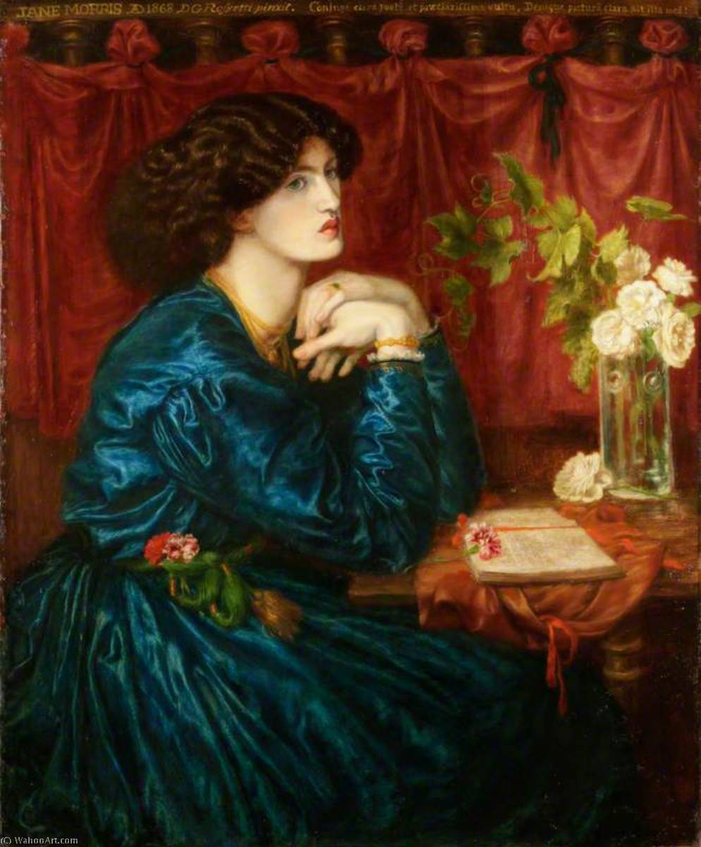 Blue Silk Dress (jane Morris) — Dante Gabriel Rossetti