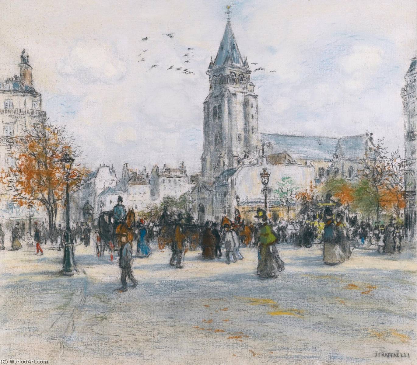 Saint Germain Des Pres — Jean-françois Raffaelli