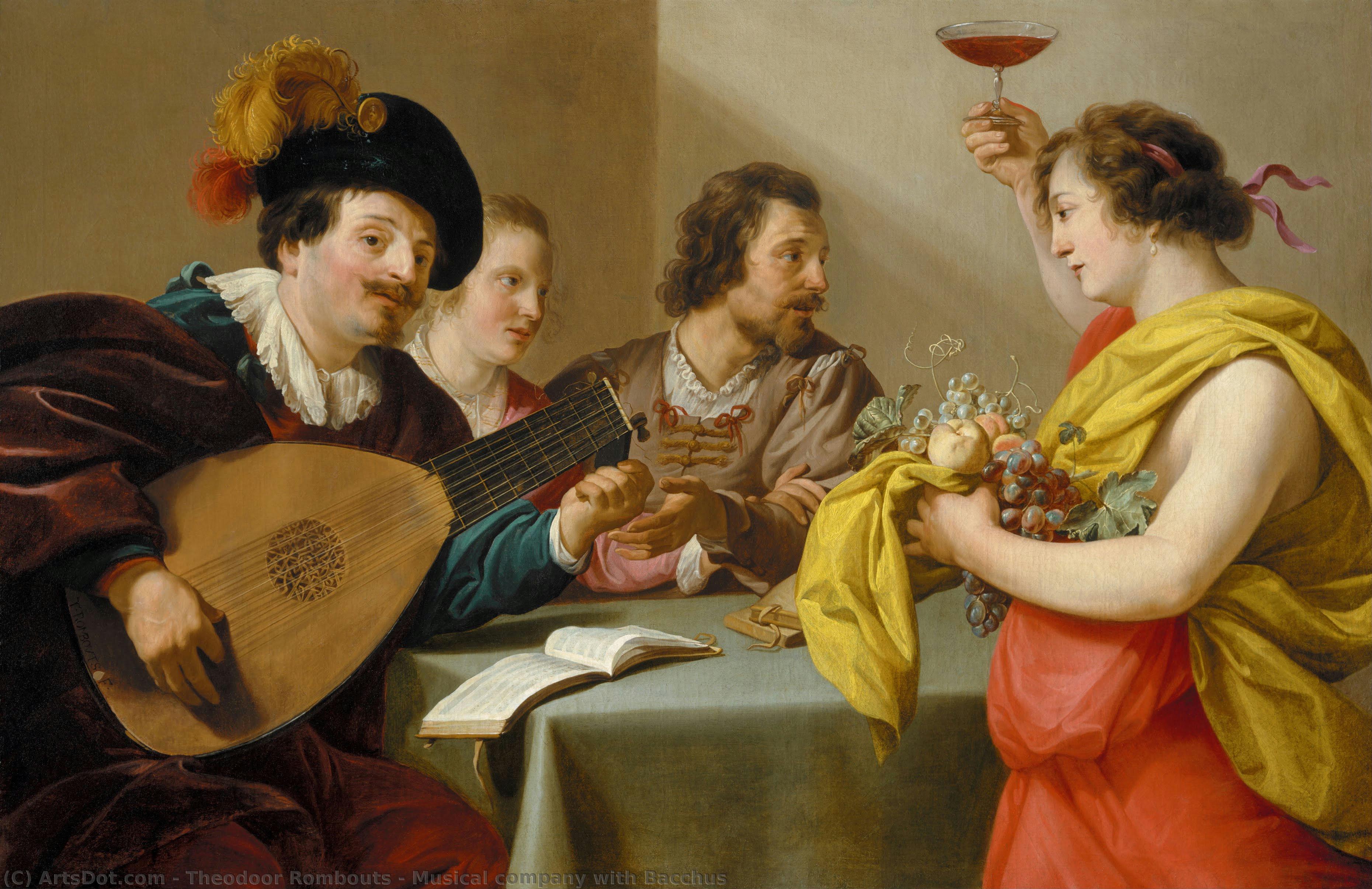 Musical Company With Bacchus — Theodoor Rombouts